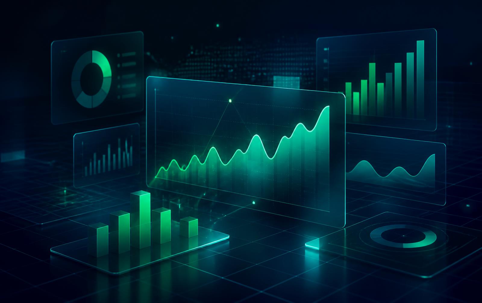 BizIntel AI analytics dashboard with revenue trend and product performance charts